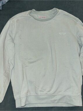 GUESS Men's Pale Mint Crewneck Sweatshirt